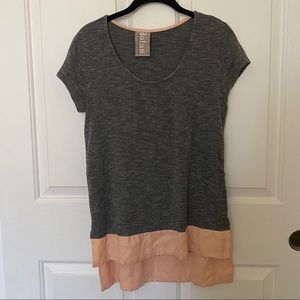 Anthropologie Dolan High Low Color Block Tee